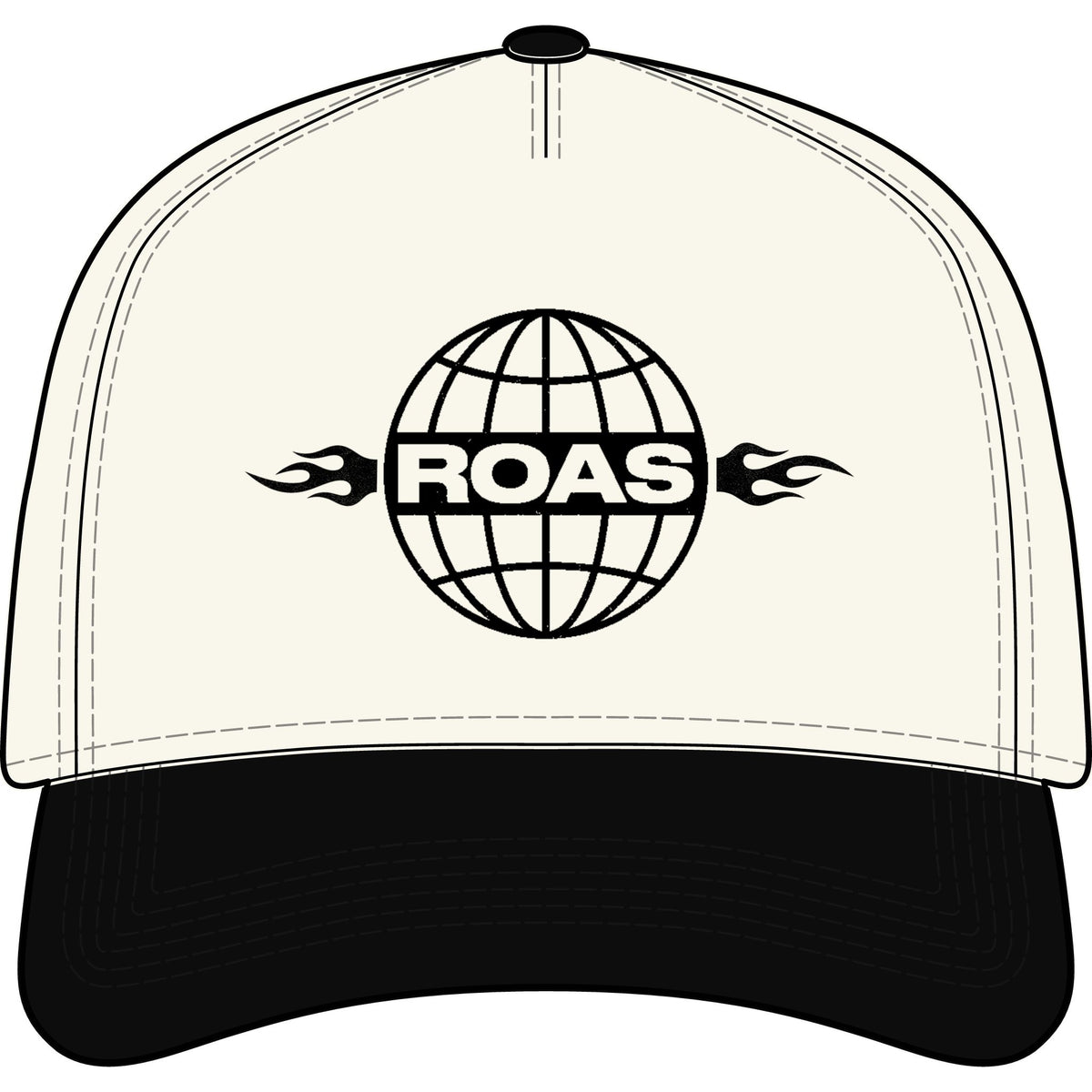 ROAS Flame Globe Two-Tone Cap