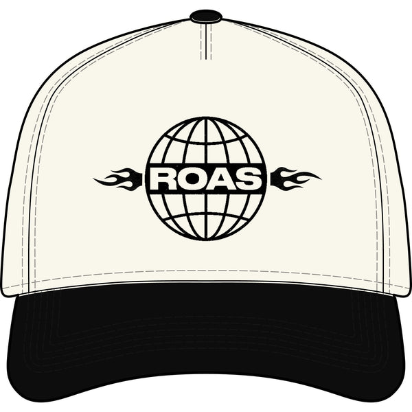 ROAS Flame Globe Two-Tone Cap