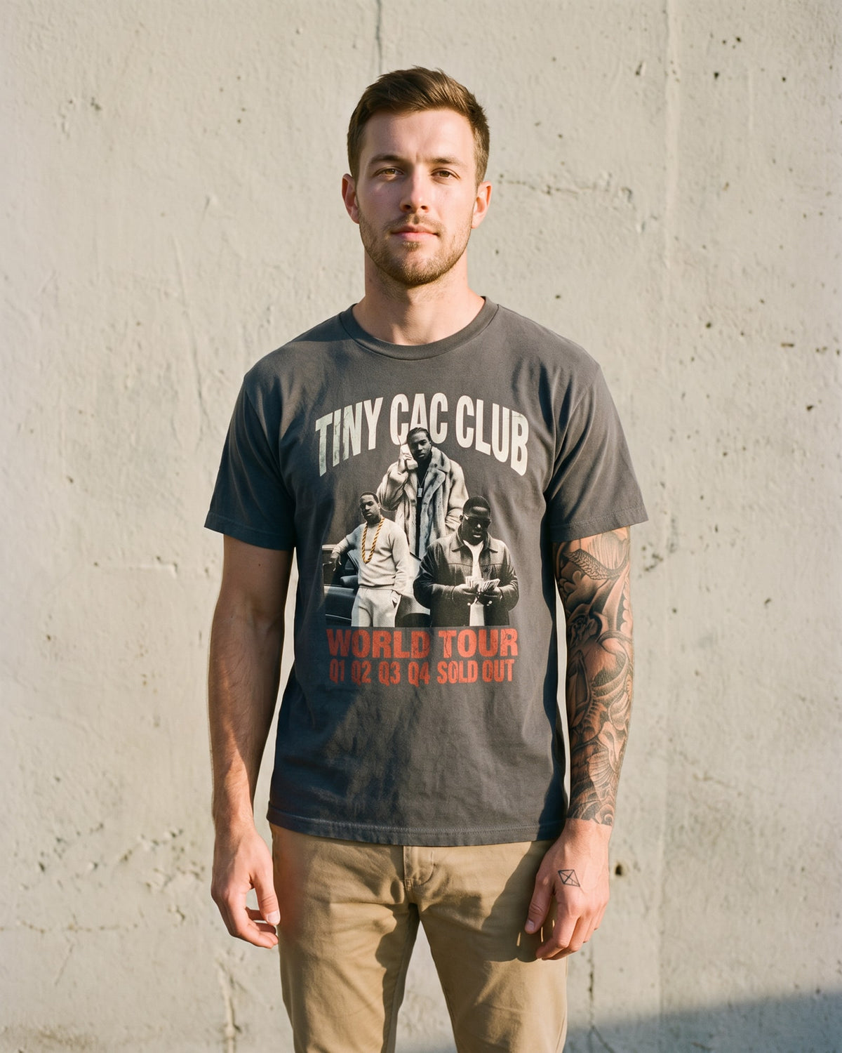 The Q4 World Tour Bootleg Tee, worn