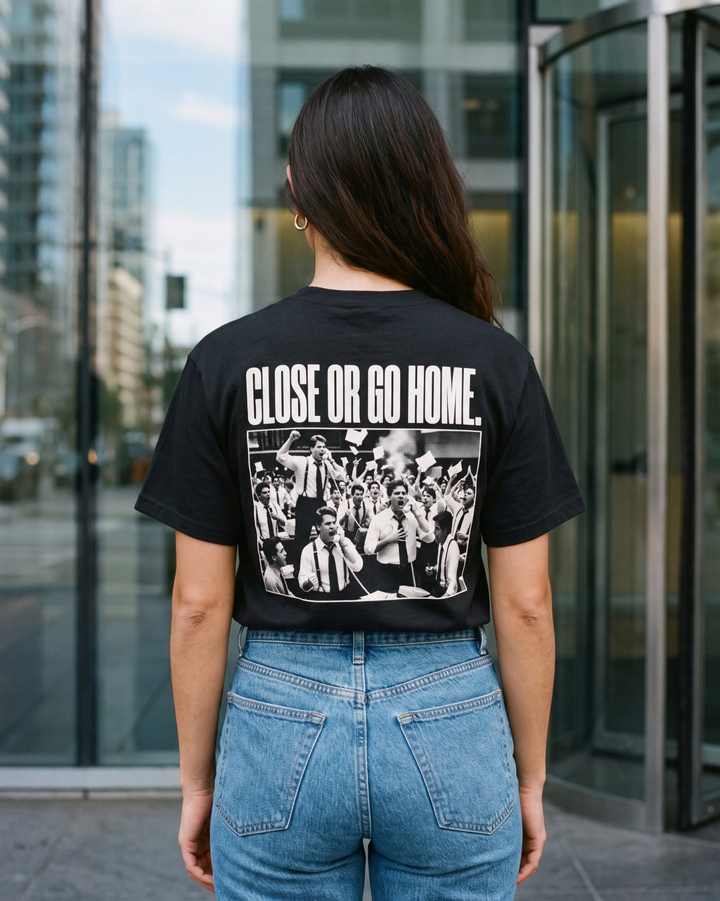 The Close Or Go Home Tee, worn