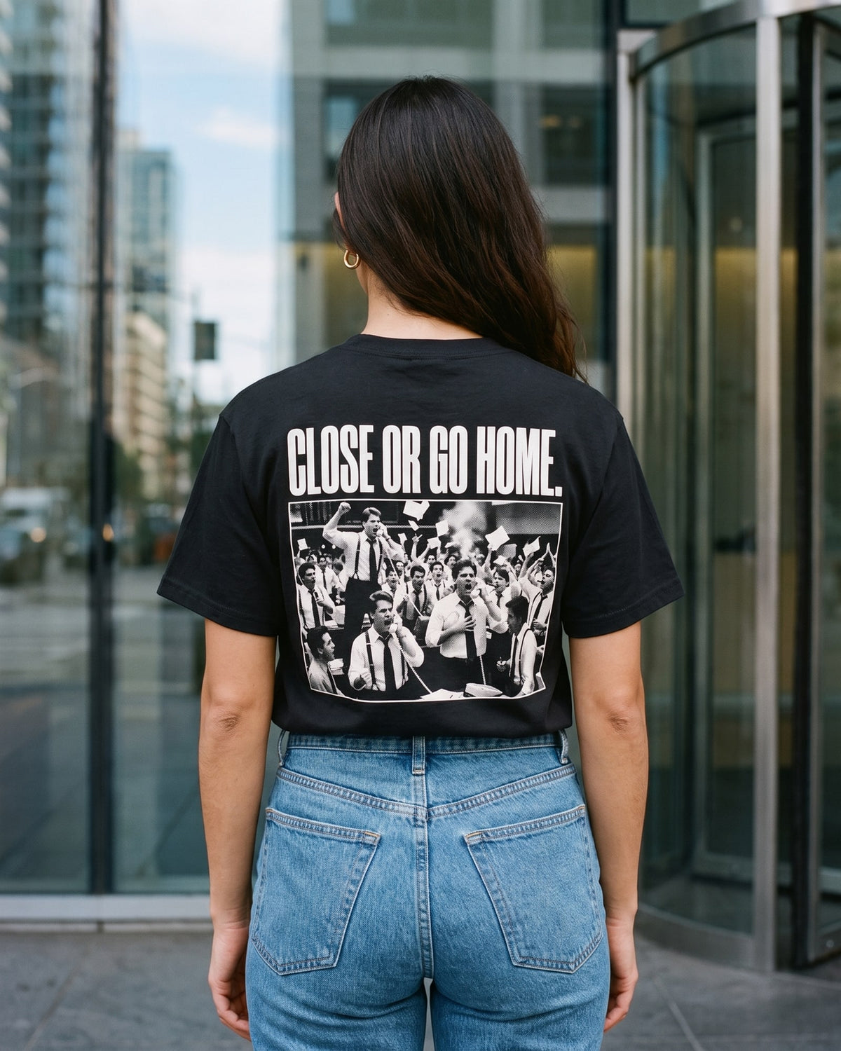 The Close Or Go Home Tee, worn