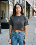 The Marketing Genius Crop, worn