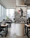 Full Calendars Are Built canvas, hanging