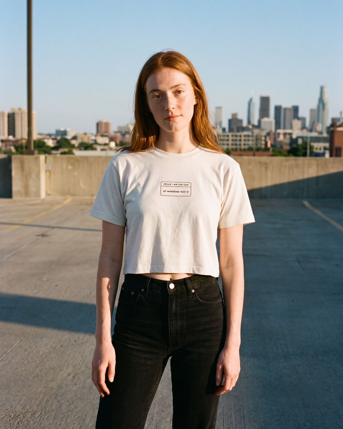 The CEO Crop, worn