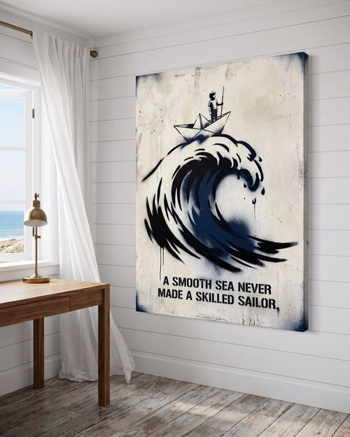 Skilled Sailor canvas, hanging