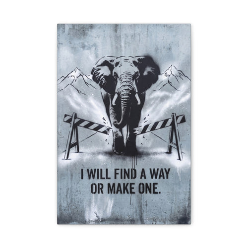 Find A Way canvas, 12 in x 18 in (Vertical), front