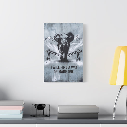 Find A Way canvas, 12 in x 18 in (Vertical), on a wall