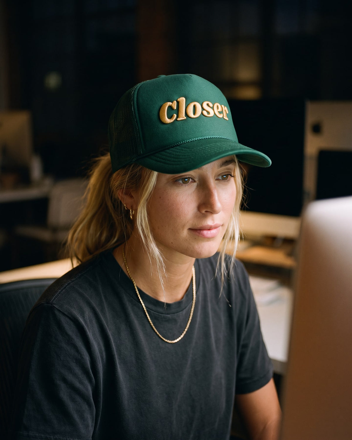 The Closer Cap, worn