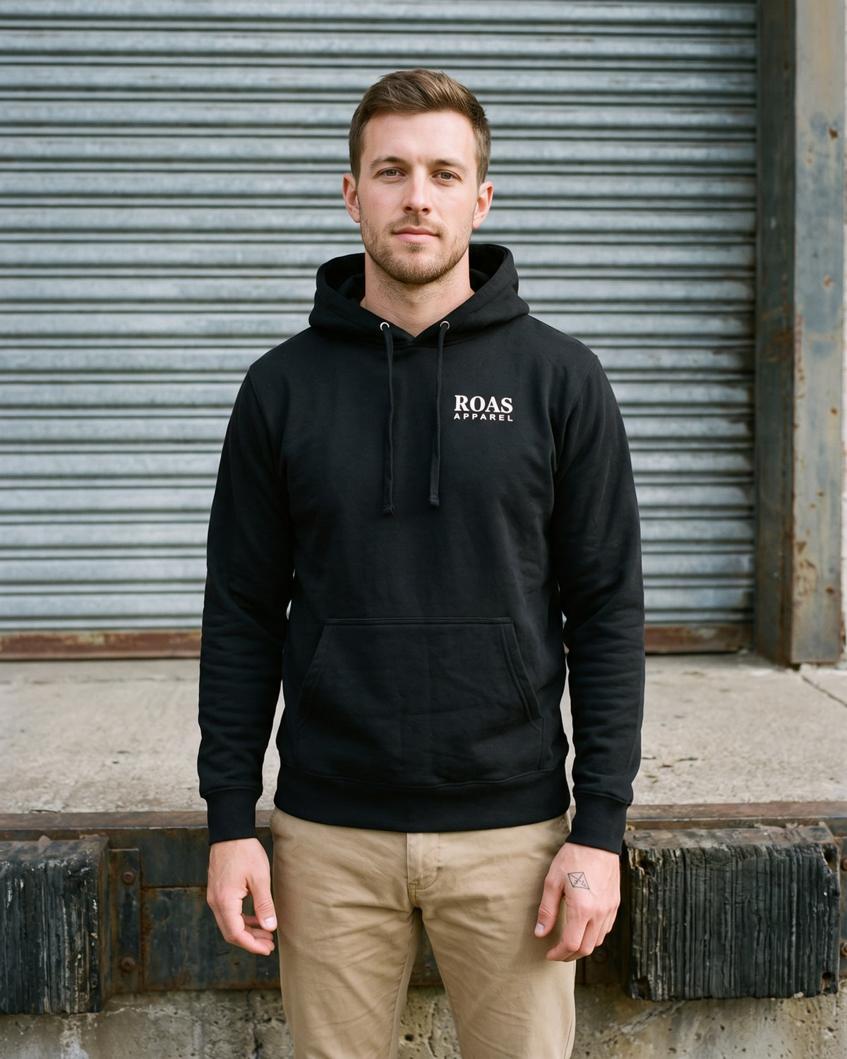 The Crew Stays Hoodie, worn front