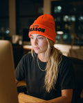 The Open Season Beanie, worn
