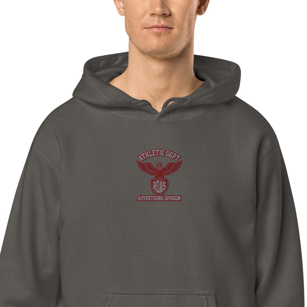 Athletic Dept. Embroidered Hoodie, on body, close-up