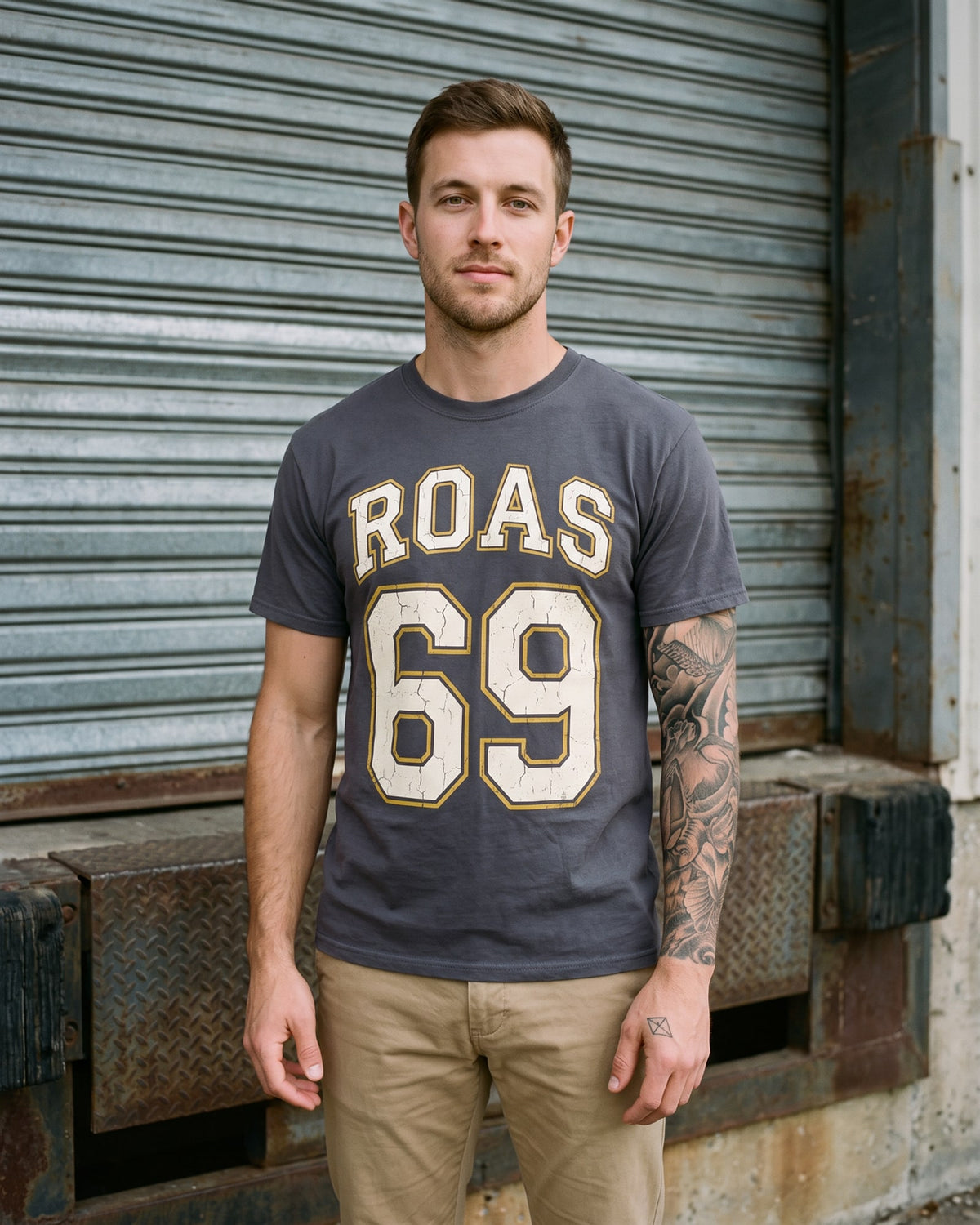 The ROAS Athletic Dept Tee, worn