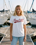 The Tiny CAC Baseball Tee, worn