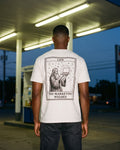 The Marketing Wizard Tarot Tee, worn