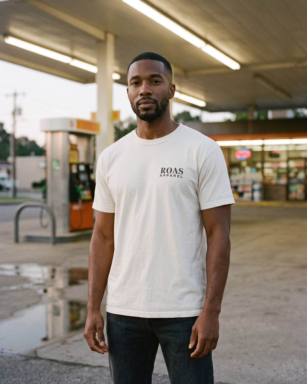The Marketing Wizard Tarot Tee, worn front