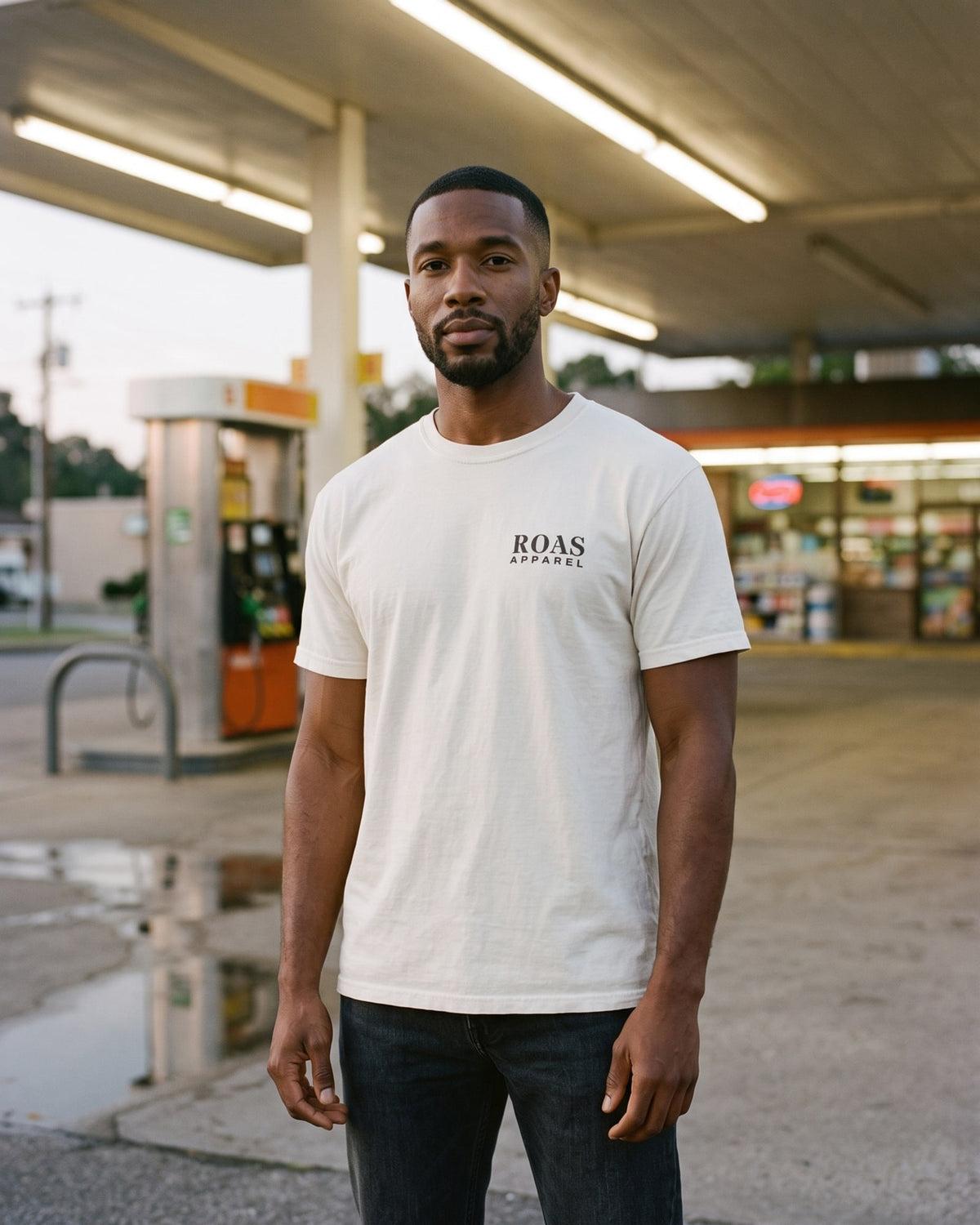 The Marketing Wizard Tarot Tee, worn front