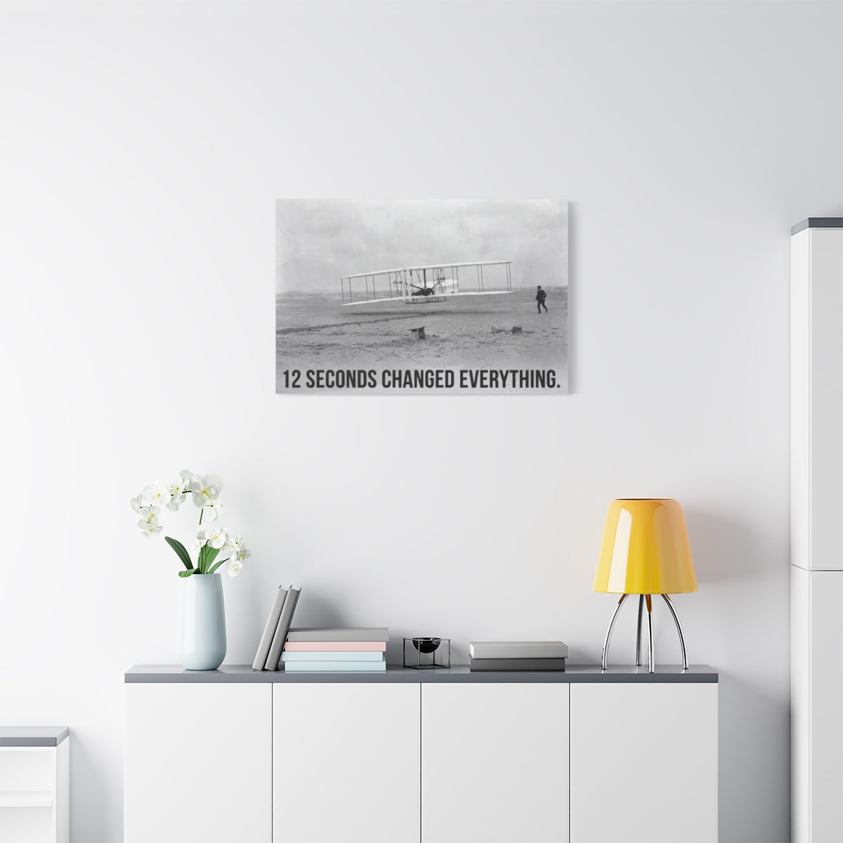 Twelve Seconds canvas, 36 in x 24 in (Horizontal), on a wall
