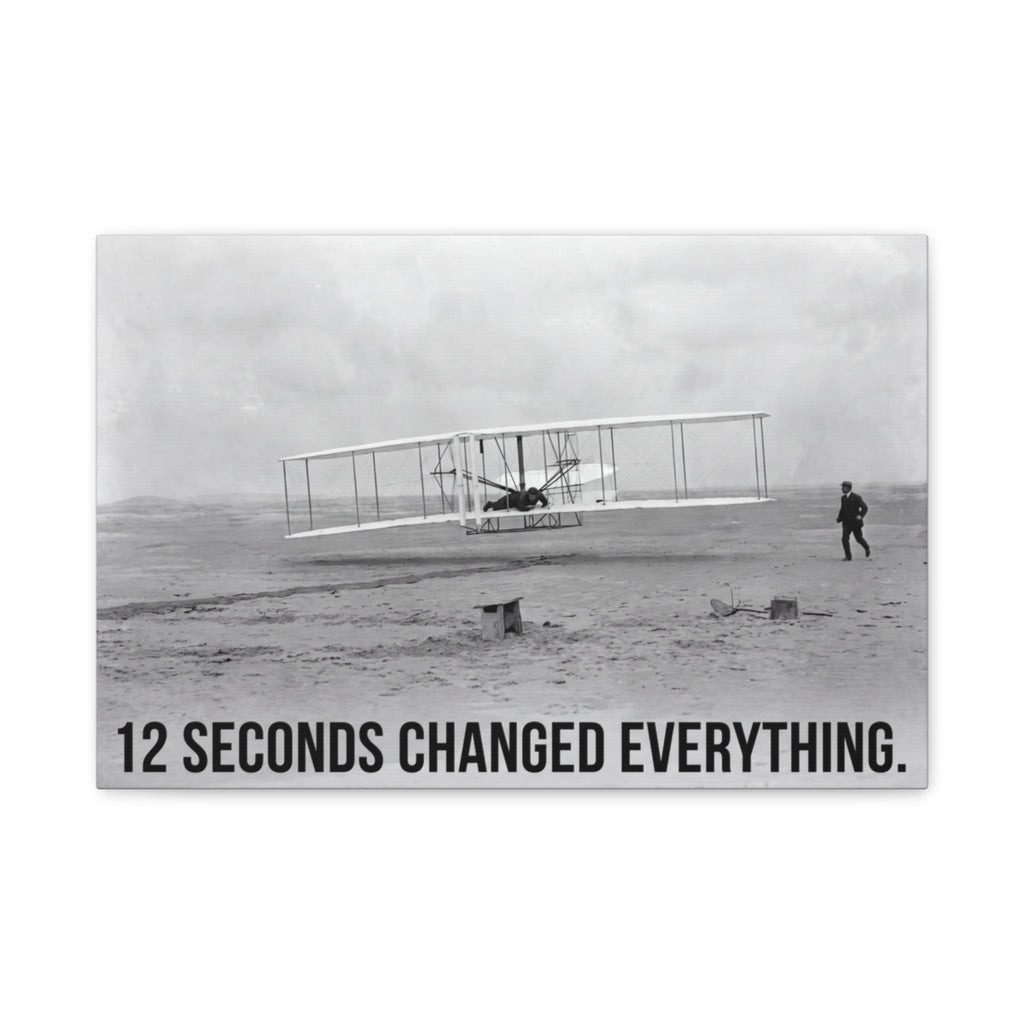 Twelve Seconds canvas, 18 in x 12 in (Horizontal), front