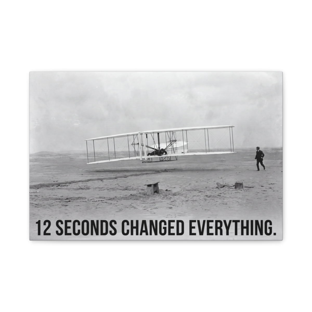 Twelve Seconds canvas, 18 in x 12 in (Horizontal), front